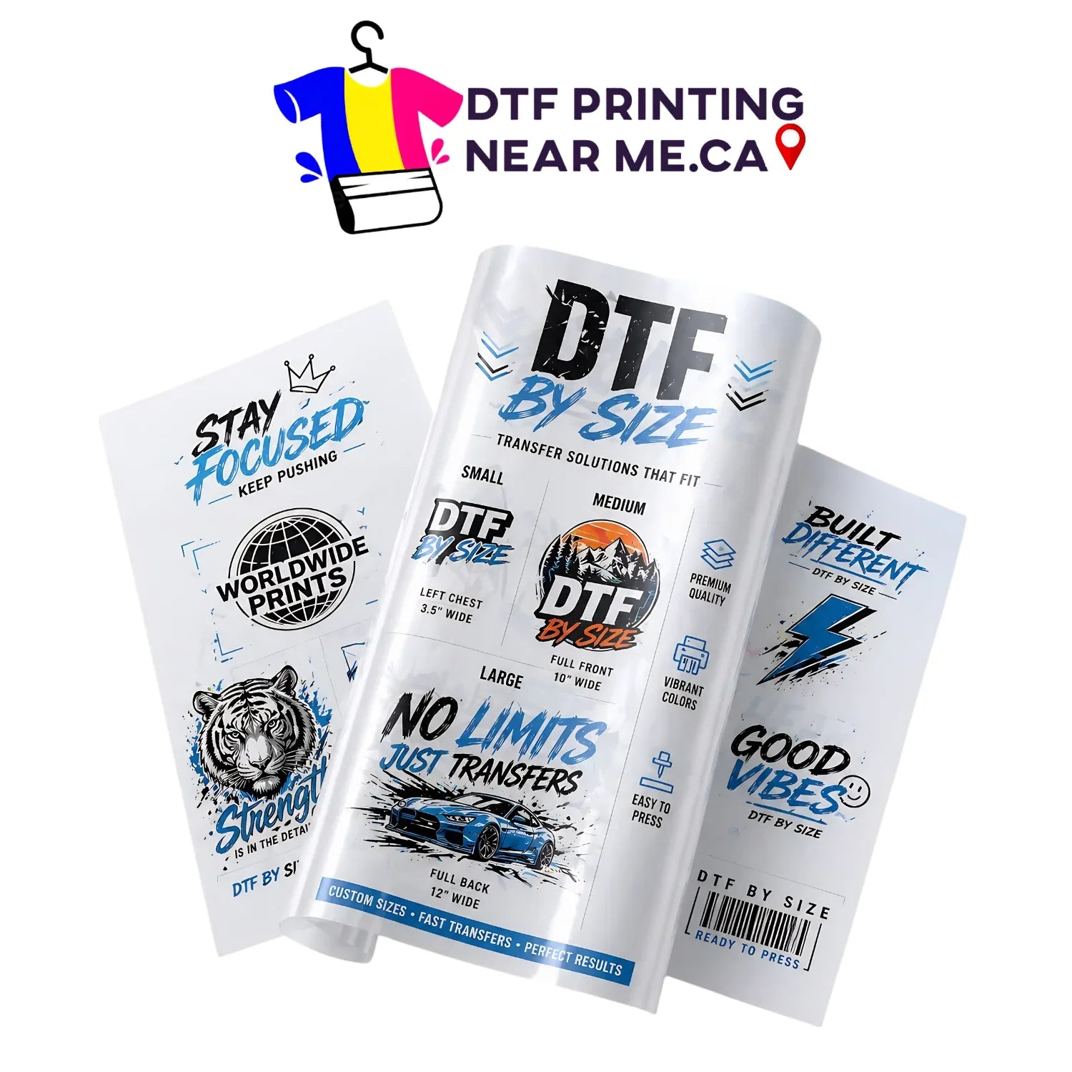 Custom DTF Gangsheet Canada | No Minimum | Same Day Shipping | DTF Printing Near Me